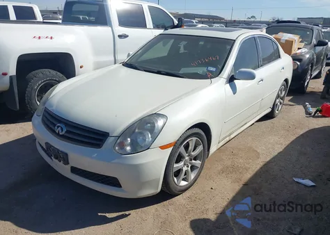 2005 Infiniti G35 z USA, uszkodzony, nr VIN JNKCV51E15M206142
